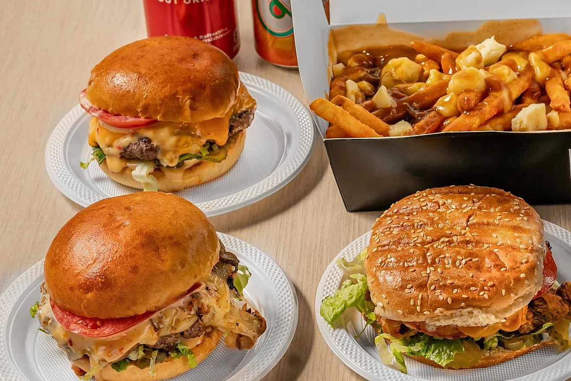 Fresh burgers at So Burger in Hamilton, Ontario